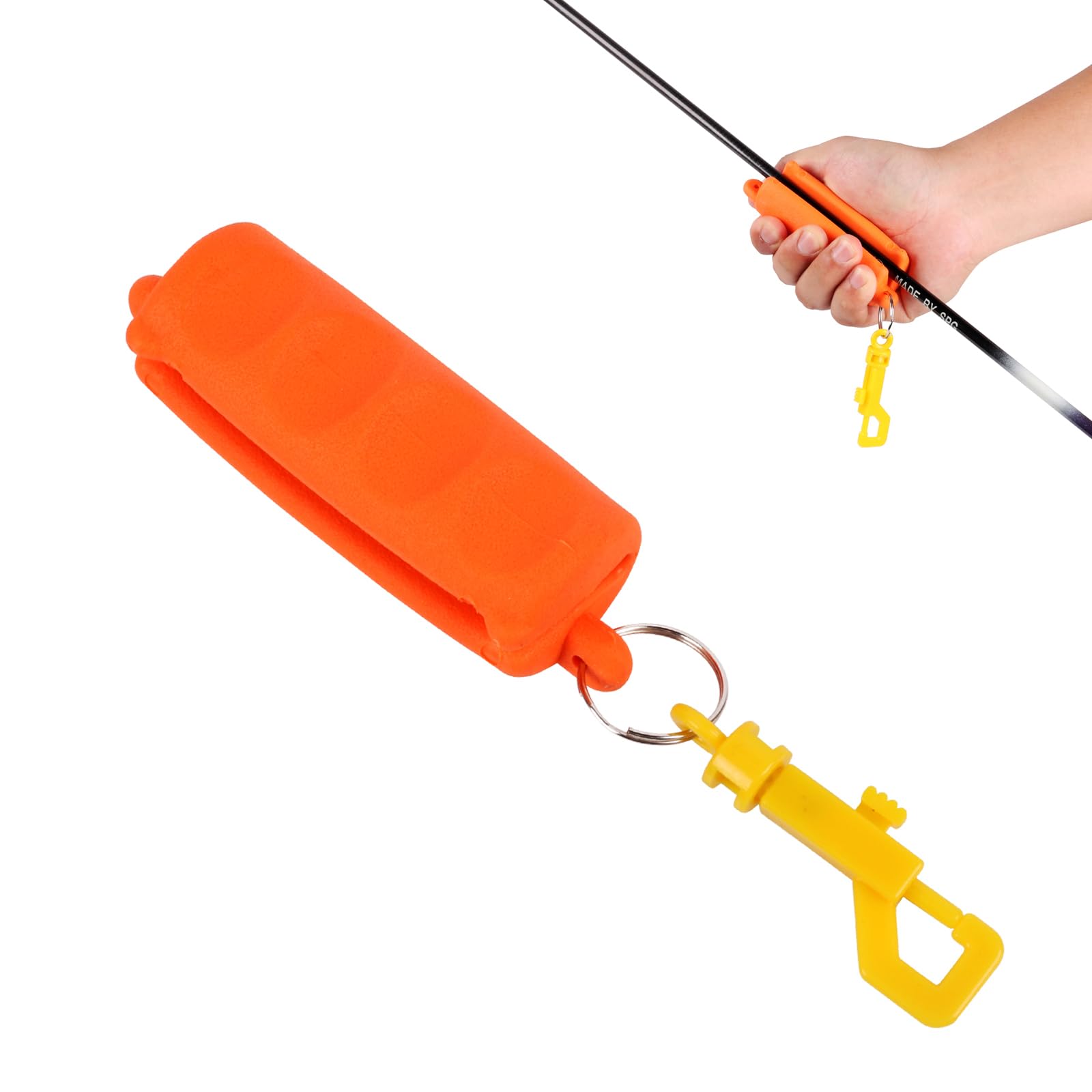 FENJANER Arrow Puller - Archery Target Remover Gripper - Hand Saver with Hanging Buckle for Hunting and Practice Shooting (Orange)