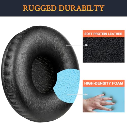 Image of SOULWIT Earpads Replacement for Sony MDR-XB450 /XB450AP /XB550 Headphones, Ear Pads Cushions with High-Density Noise Isolation Foam - XB450 PL Black
