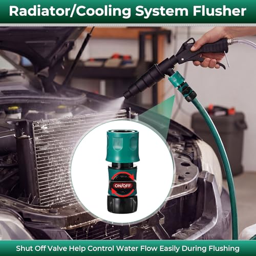 Image of Chumia Heater Core Flush Kit, Coolant Flush Gun with Nozzles and Valve
