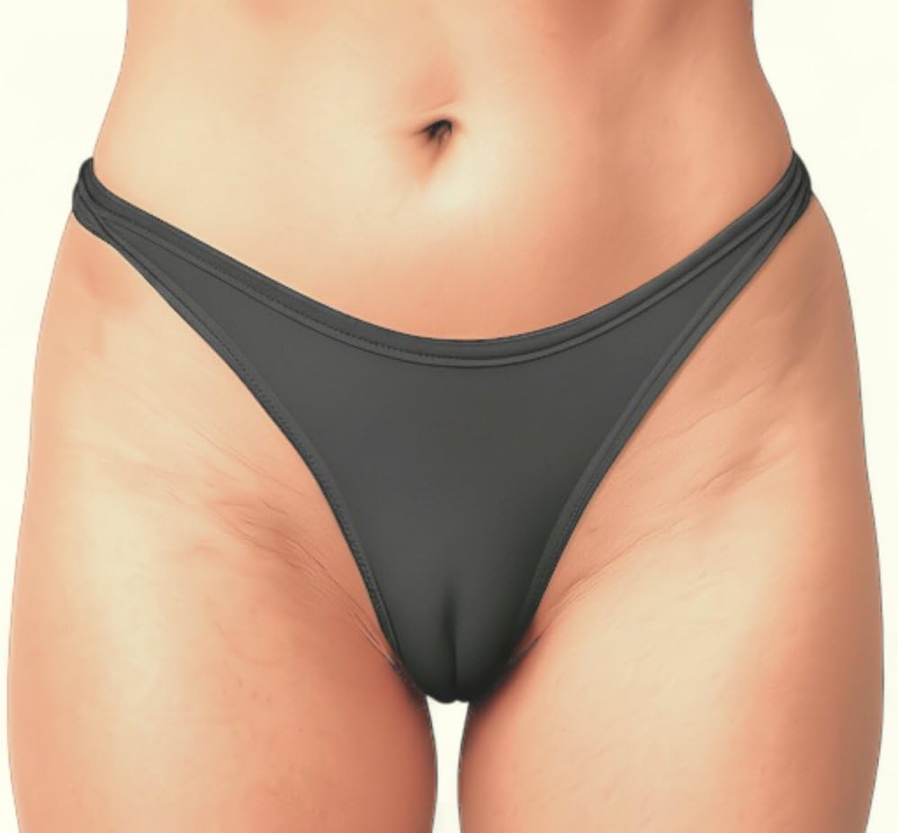 Camel Toe Tucking Gaff Panties With Realistic Silicone For Crossdresser, Transgender Black