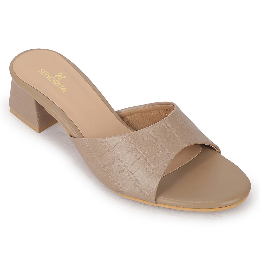 Senorita Peach Fashion Slipper Sandals for Women - Slip-On-image-21