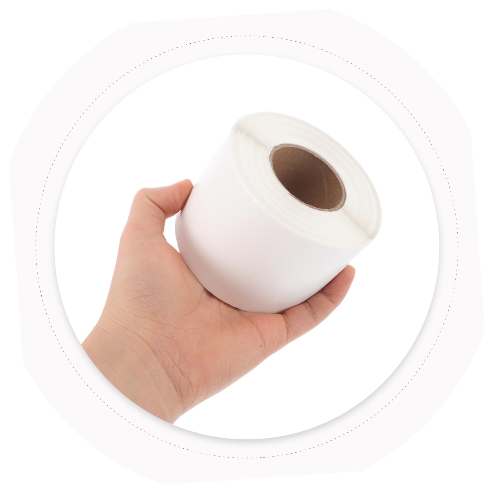 POPETPOP 5rotoli Etichette Termiche per Spedizione Impermeabili e Resistenti al Calore Compatibili Stampanti Codice Barre per Uso Versatile in Piccole Imprese e Applicazioni Industriali