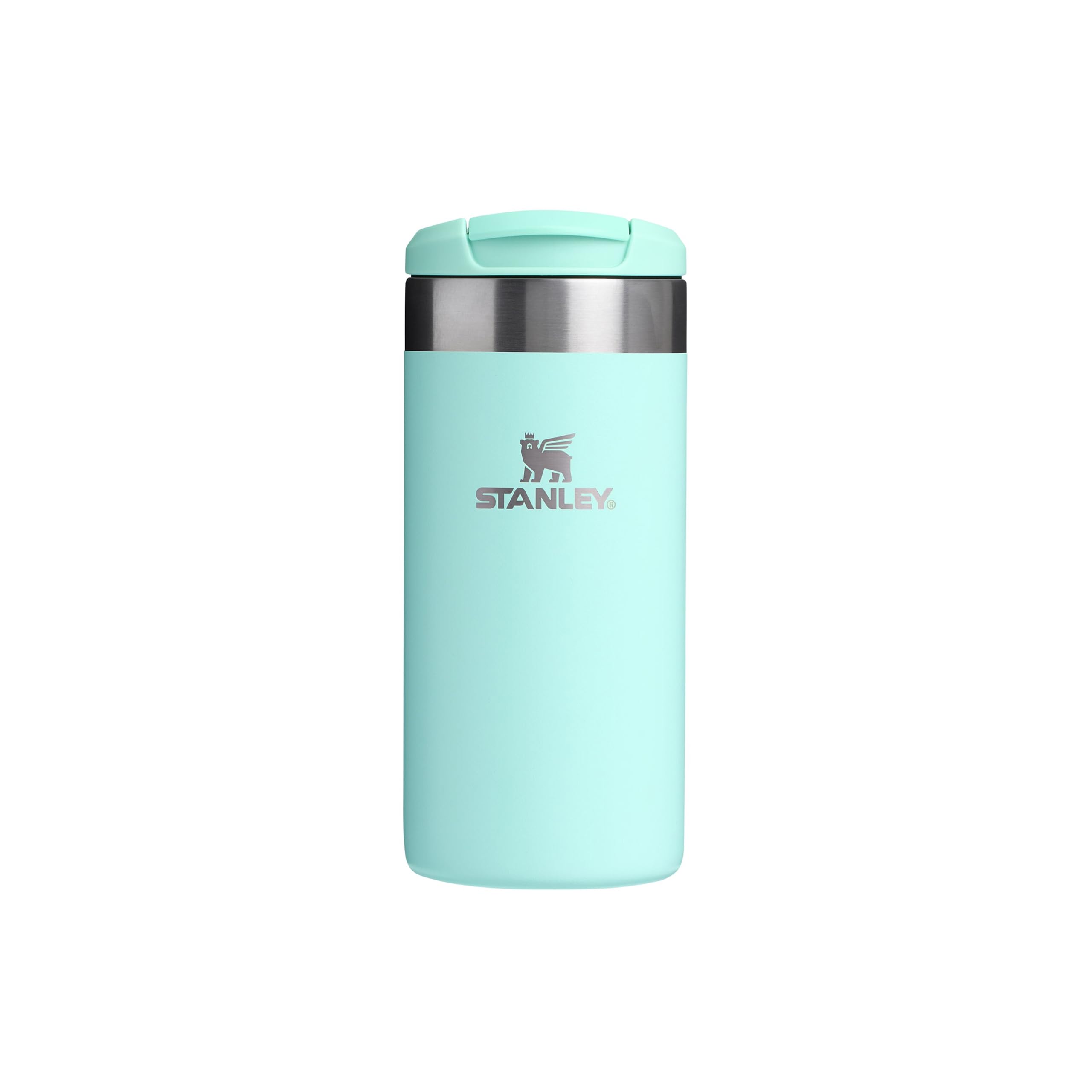 STANLEY Aerolight Transit Travel Mug 0.35L - Keeps 4 Hours Hot - 6 Hours Cold - Dishwasher Safe - Leakproof - Car Cup Holder Compatible - Insulated Coffee Cup - Watercolor Blue
