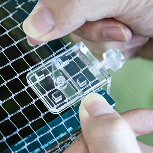 Image of 2 Pieces Fish Tank Screen Net Holder Clamp Anti-Jump Net Mounting Clip Multifunctional Transparent Acrylic Clamps Fish Tank Glass Cover Clips