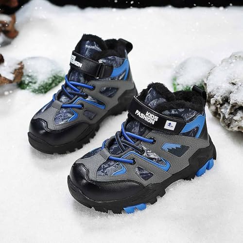 Zapatillas de senderismo de invierno para niños con suela aislada térmica 3