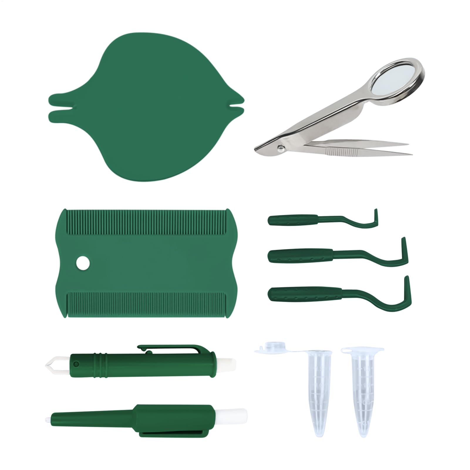 Zeckenentferner-Werkzeug – Flohzieher-Set für Haustiere, multifunktionales ergonomisches Floh- und Zeckenentferner-Set für Hunde, Katzen und Haushalte mit mehreren Haustieren