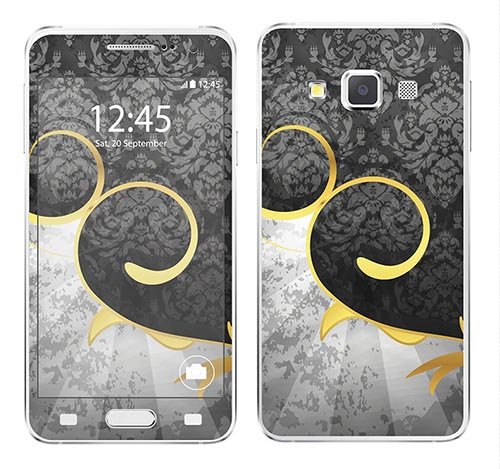 Adhesivo RS.118130 Royal Design para Samsung Galaxy A3 vinilo protector decorativo