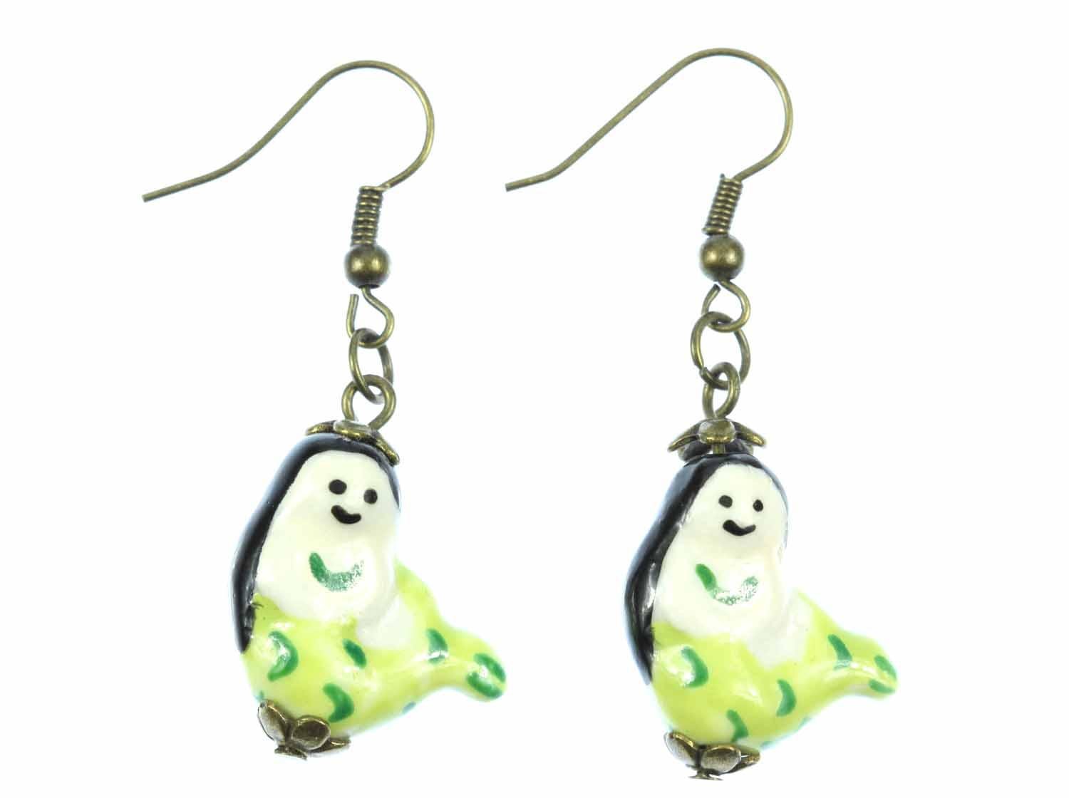 Miniblings ostriche orecchini di perle conchiglia mare oceano Mermaid - gioielli moda in argento a mano I orecchini orecchini