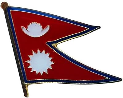 AES Nepal Country Flag Bike Motorcycle Hat Cap Lapel Pin