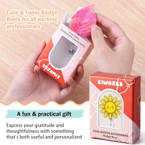 Cute Sun Nurse Badge Reel, Funny Sunshine Retractable ID Badge Holder with Alligator Clip, Name Tag Badge Buddy for Pediatrics ER RN CNA LPN MA Nursing Student Social Worker Teacher PhD Office Staff - Image 7