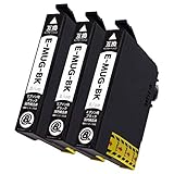 【 MUG-BK ブラック 3本】 対応プリンター: EW-052A EW-452A (エプソン用) B/ue製 互換 MUG BK マグカップ インク カートリッジ 最新機種対応新型ICチップ