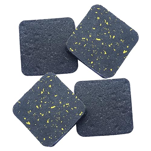 SOLUSTRE 4 Pcs Anti Vibration Pad Pads Furniture Pad Treadmill Cushion Protector Machine Vibration Mat Gym Equipment Anti Vibration Mat Yellow