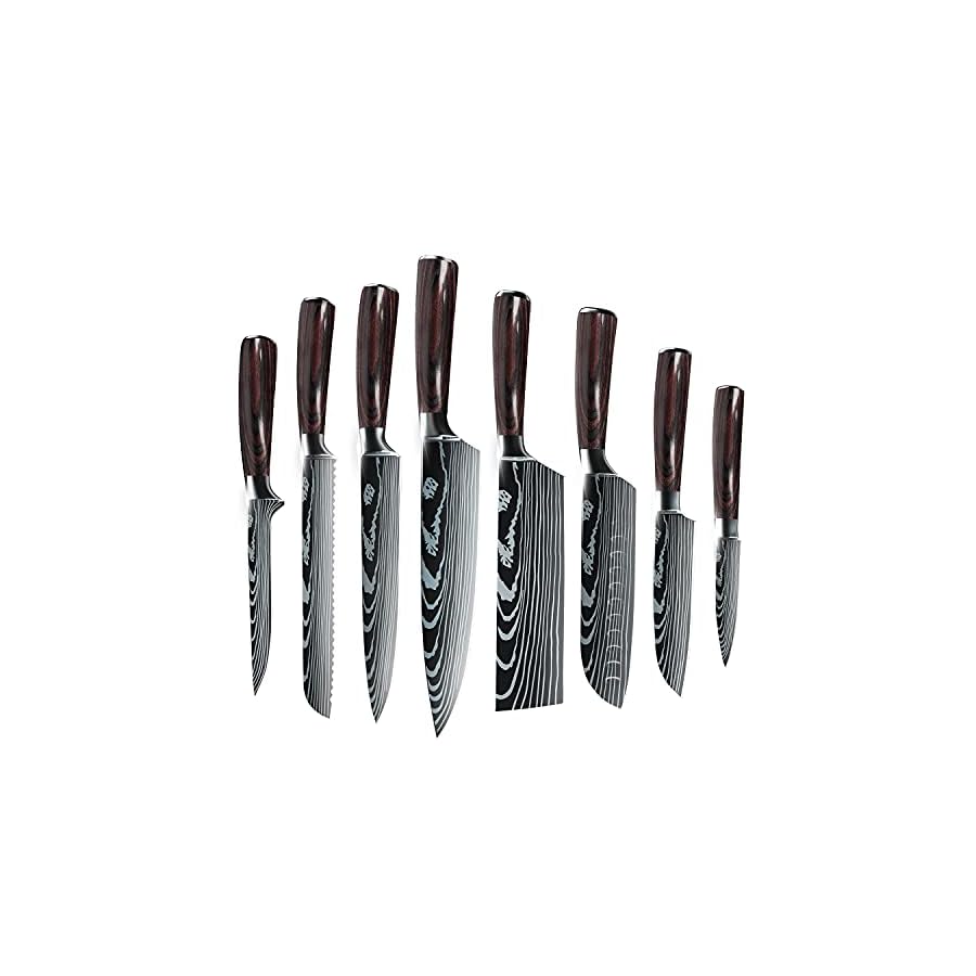 ZENG-Professional-Kitchen-Chef-Knife-Set-Japanese-8-PCS-German-High-Carbon-Stainless-Steel-Ultra-Sharp-Knives-Sets-with-Sheaths-Ergonomically-Handle-Multifunctional-Cutter ZENG Professional Kitchen Chef Knife Set, Japanese 8 PCS German High Carbon Stainless Steel Ultra Sharp Knives Sets with Sheaths, Ergonomically Handle Multifunctional Cutter