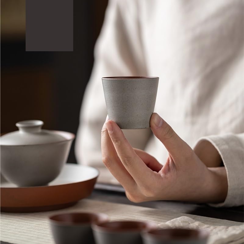 Filiżanki Matcha Kamionka Prosta filiżanka do herbaty Kubek do herbaty Pojedynczy kubek domowy Kung Fu Zestaw do herbaty Osobisty kubek ceramiczny Mały kubek do herbaty Zestaw do herbaty Kubek