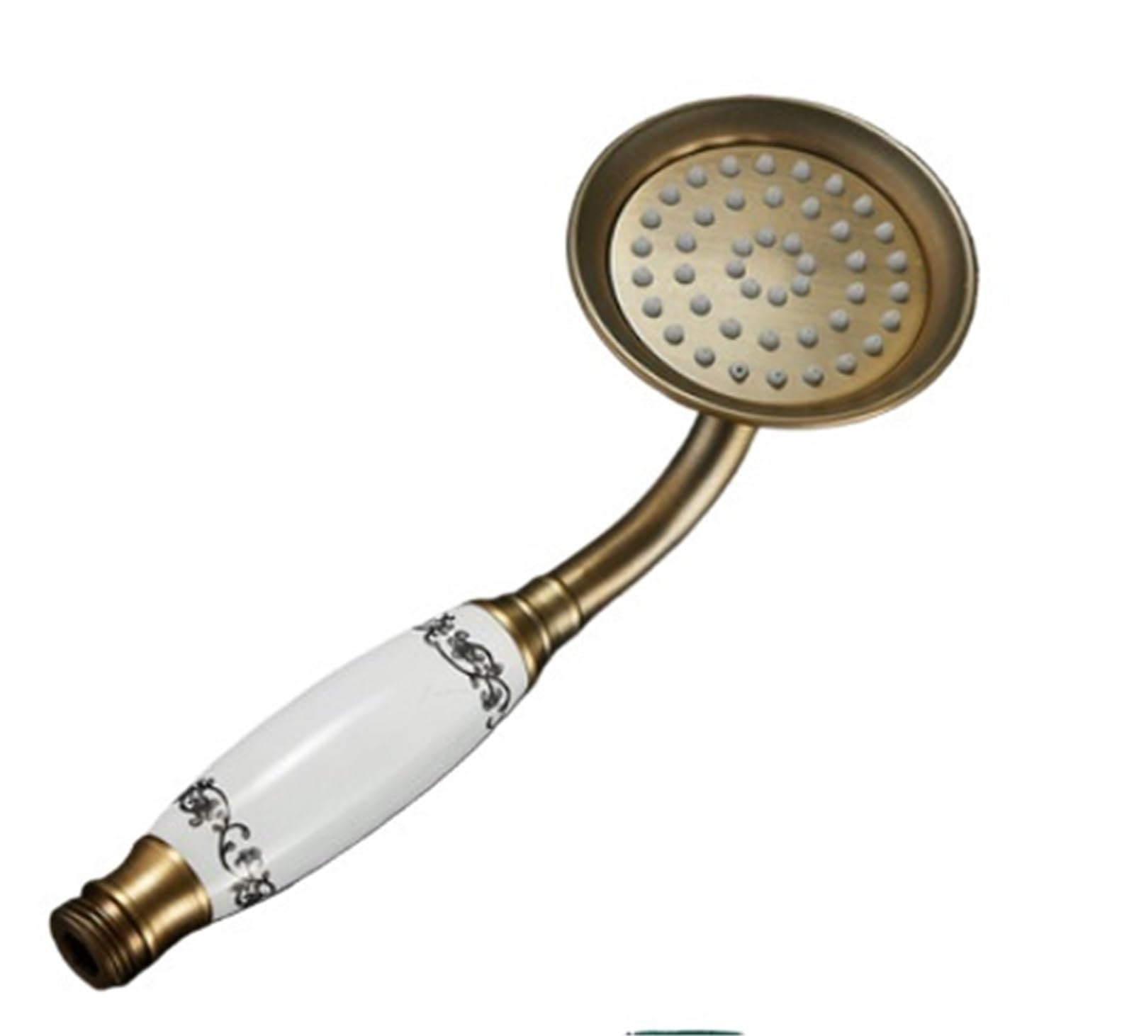 Zymjzbetic Shower Head Hand-held Shower Head Water Saving Antique Bathroom Rainfall Nozzle Aerator High Pressure Handheld(Orange)