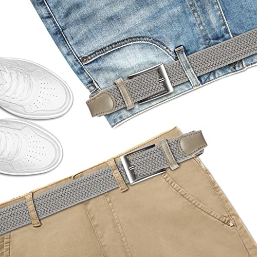 Lavemi Mens Belt, Stretch Elastic Casual Woven Sport Golf Braided Belts For Men,Gift Box(35-23590-4 110Cm) #TOP2
