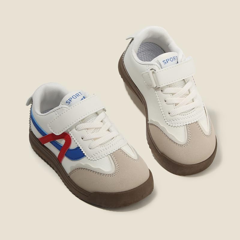 Colorblock Toddler Sneakers for Boys and Girls, Hook and Loop Casual Running Shoes with Rubber Sole, Lightweight Kids Trainers for School and Play3