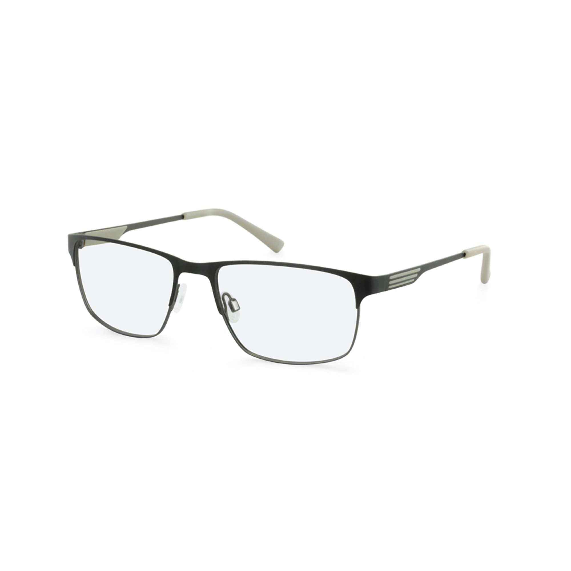 Hero Brille mit Sehstärke für Herren optional mit Sonnenbrillentönung oder Blaulichtfilter, Oval, gefertigt aus Metall (inklusive Brillenetui)