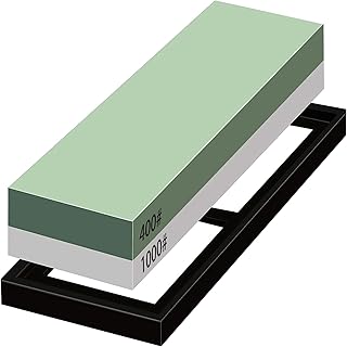 Whetstone Sharpening Stone 400/1000 Grit Professional Kitchen Knife Sharpener Kit Wet Stones for Kitchen Knives,Pocket Knife,Blades,Scissors, Gardening Tool