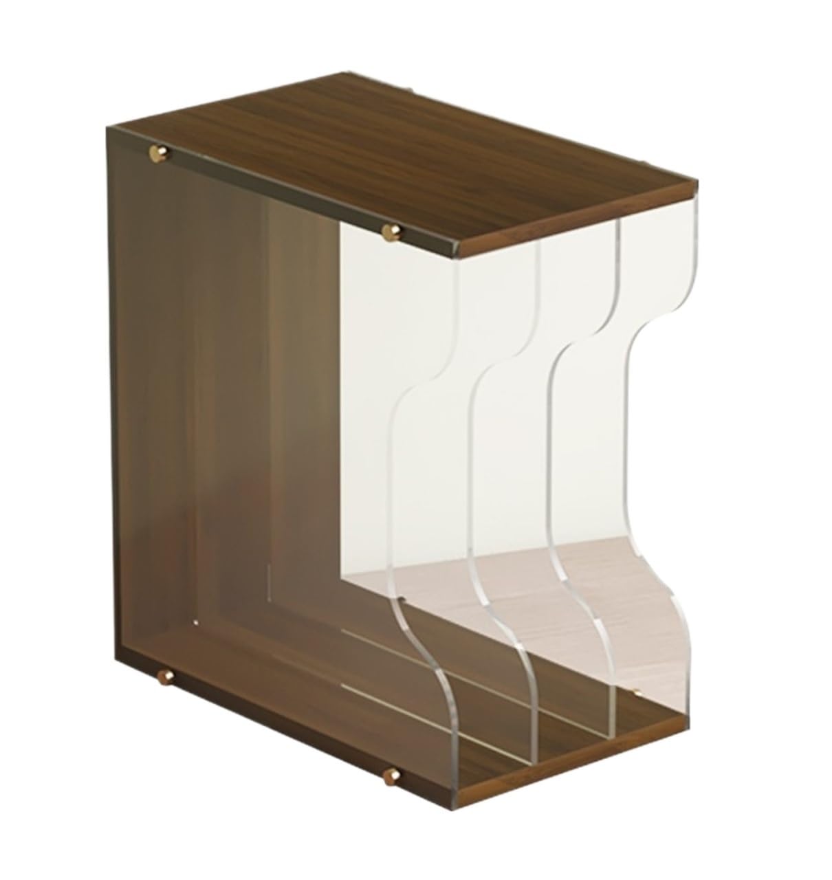 Porta Vinili Scatola Portaoggetti in Acrilico Trasparente for Dischi in Vinile, Espositore for CD for Mobiletto da Banco Supporto Dischi
