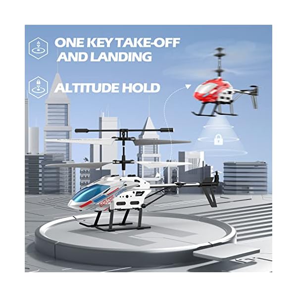 DEERC DE28 Hubschrauber Ferngesteuert,fÃ¼r Einsteiger,Indoor RC Helikopter Spielzeug mit LED-Beleuchtung,2,4GH 3,5Ch RC Heli mit Gyro Schwebefunktion,Geschenk fÃ¼r Kinder ab 12 Jahren – Bild 5
