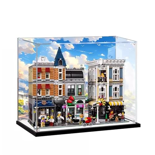 Vitrina acrílica para Lego 10255, caja expositora a prueba de