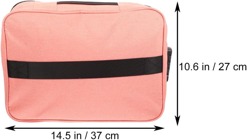 Operitacx Waterproof Fireproof Document Bag with Lock 14.4 Inch Multi-Layer Certificate Organizer for Home Office Travel Important Paper Storage