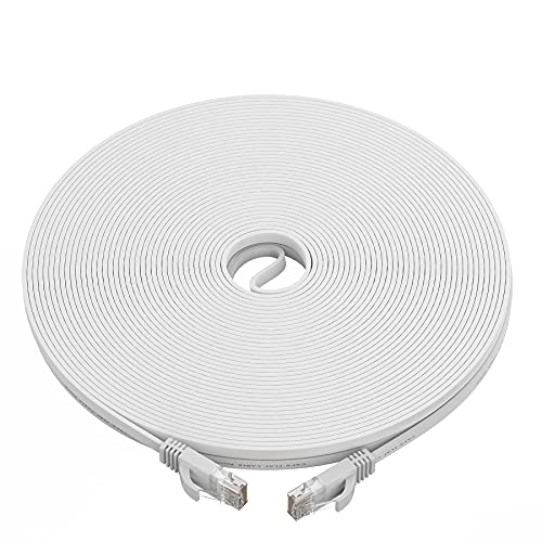 Cat7 Ethernet Cable - 50 ft - RJ45 Connector - Double Shielded STP - 10 Gigabit 600MHz - Cat 7 Premium High Speed Network Wire Patch Cable (7.5m) LAN Cord - 50 Feet