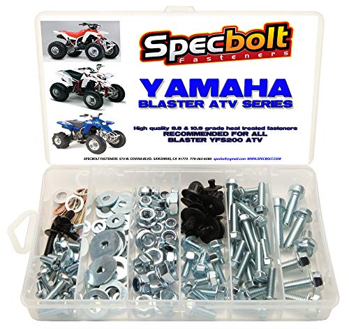 Specbolt Fasteners Brand 120pc Bolt Kit: fits Blaster YFS200 Model Series ATV for Maintenance & Restoration OEM Spec Fasteners ATV Quad YFS200