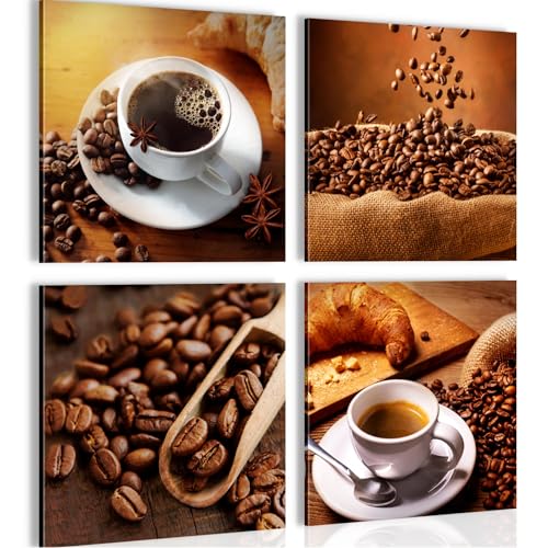 Novart Bilder - KEIN EXTRA RAHMEN BENÖTIGT - Küche Esszimmer - Bilder Modern Küchenbilder Kaffee - Braun - N034243a Novart Bilder - KEIN EXTRA RAHMEN BENÖTIGT - Küche Esszimmer - Bilder Modern Küchenbilder Kaffee - Braun - N034243a