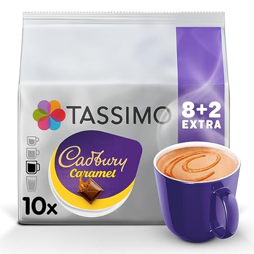 Tassimo Cadbury Caramel Hot Chocolate Pods x10 (Pack of 5, Total 50 Drinks)