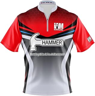 Logo Infusion Dye-Sublimated Bowling Jersey (Sash Collar) - I AM Bowling Fun Design 2067-HM - Hammer (as1, Alpha, 4X_l, Regular, Regular) Multicolored