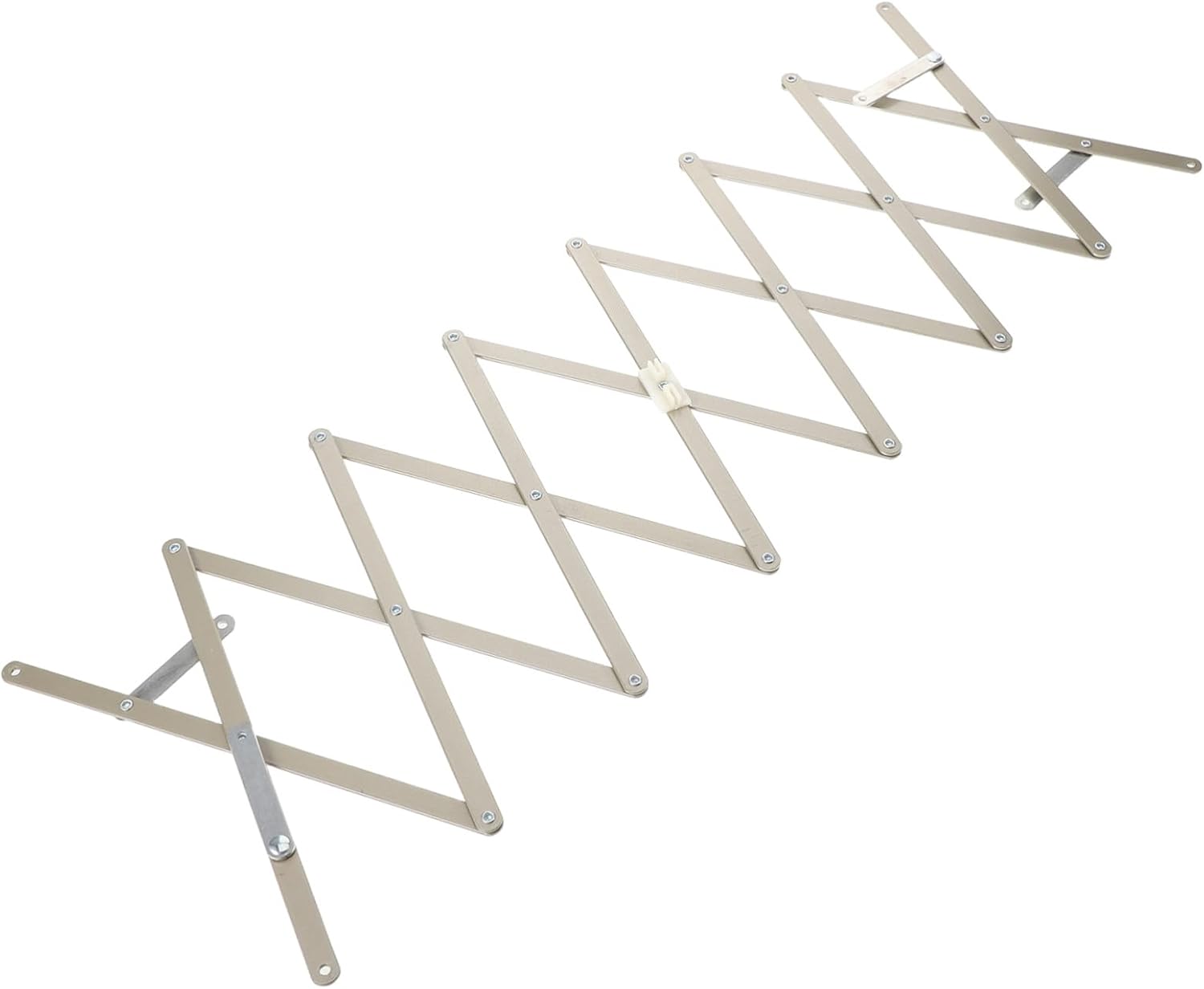 Drying Rack Accessory Carbon Steel Folding Scissor Holder Extendable Wall Drying Rack Rail for Clothes and Towels Silver Gray Single Side Mount