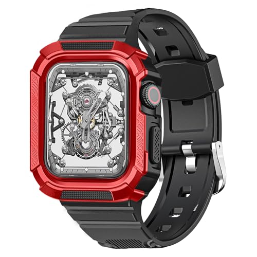 [CABOBE] Apple Watch �o���h �P�[�X ��̌^ �Ή� 49mm 45mm 44mm 42mm 41mm 40mm 38mm �A�b�v���E�I�b�` �o���h �A�b�v���E�I�b�` �x���g TPU�P�[�X ��̌^ Apple Watch Series 9