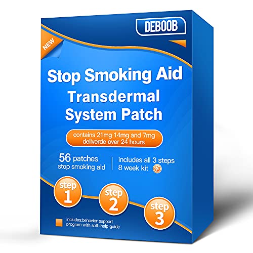 Quit Smoking Patches to Help Stop Smoking, Step 1 2 and 3 Stop Smoking Aids That Work Patches, Easy and Effective to Quit Smoking,Smoking Cessation Products (56 Count)