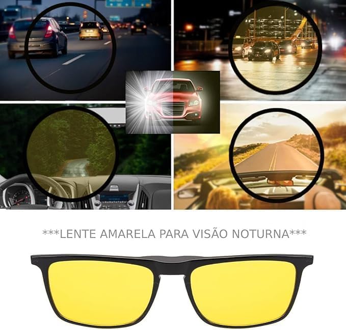 Image of 5 in1 Non Polarized Magnetic Clipon Rectangular UV Protected Sunglasses Eye Glasses With 400 Night draving Men Women Unisex