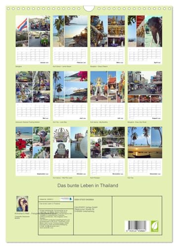 Calendrier Thaïlande 2026 évite les murs vides grâce à son format poster vertical