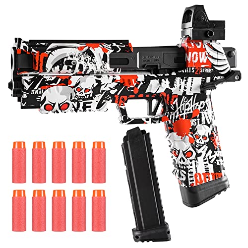 QIANTO Toy Gun for Nerf Gun Darts,Soft Bullet Toy Gun, Pistol Toy Gun, Toys Foam Blaster Soft Bullet Play Gun , Shooting Game Toy Soft Bullets Toy.