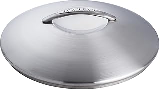 SCANPAN Professional 7 inch Stainless-Steel Lid - Fits Any Pan with Same Diameter - Dishwasher & Oven Safe