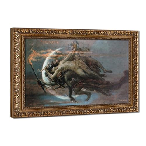 Poster Hekate Maximilian Pirner réglant le problème des murs vides avec cadre suspendu