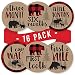 16 Woodland Bear Baby Milestone Stickers, Rustic Winter 12 Monthly Photo Picture Props For Boy or Girl Infant Onesie, 1st Year Months Belly Decal, Scrapbook Memory Registry Gift Lumberjack Shower Idea