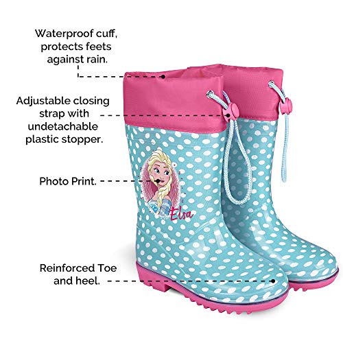 PERLETTI Stivaletti Pioggia Bambina con Anna Elsa