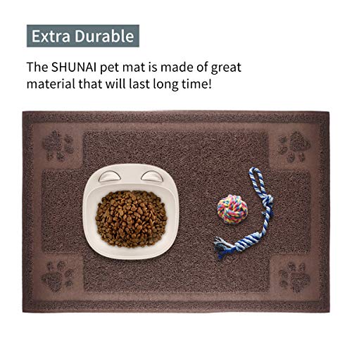 SHUNAI Pet Feeding Mat for Dogs and Cats 24 x 16 Inches Flexible and Waterproof Dog Bowl Mat for Food and Water, Easy to… - Image 3