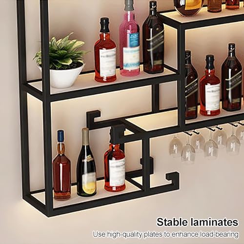 Support de stockage d'alcool multifonctionnel en métal pour intérieur chic - 6