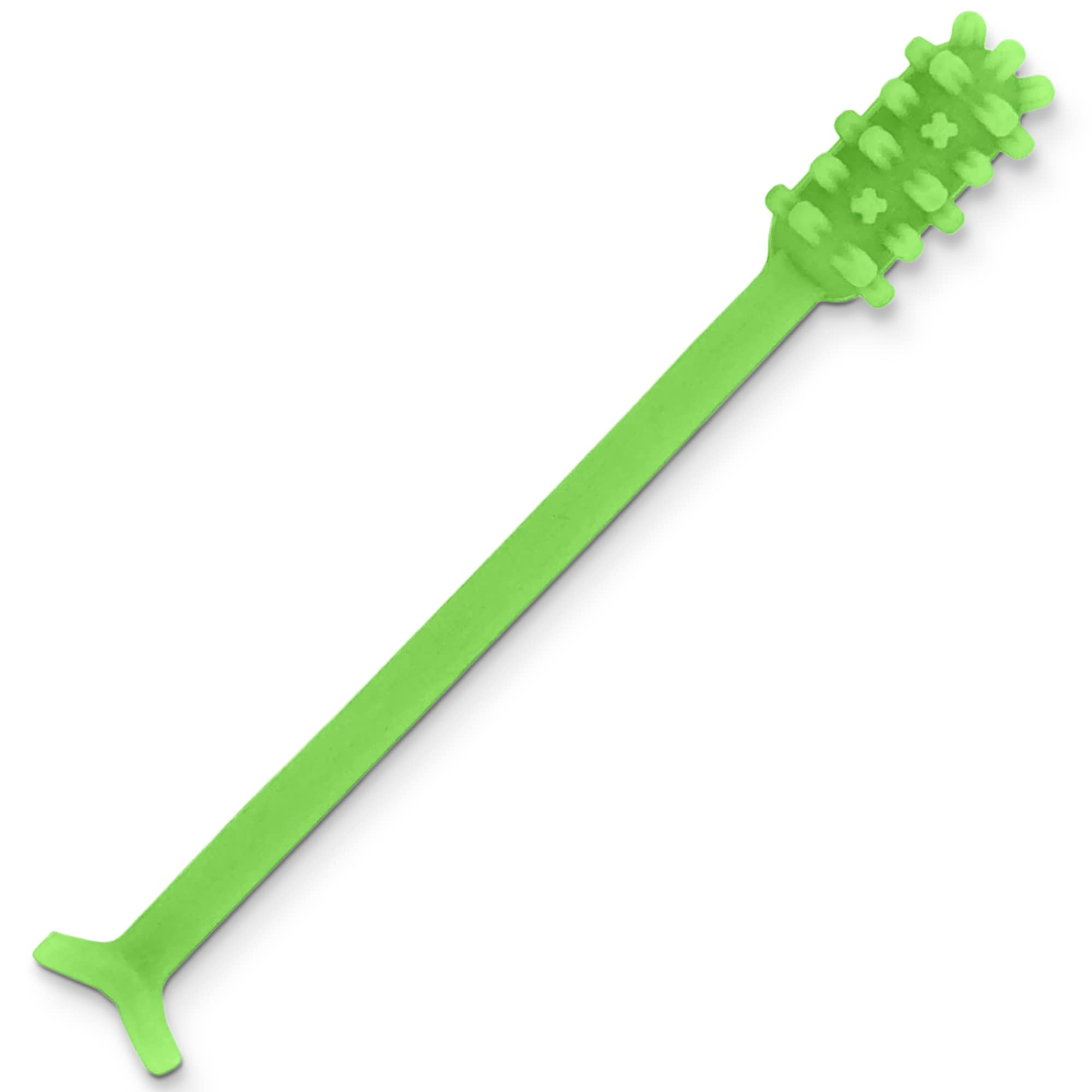 denture dart v2 denture gel adhesive remover - remove denture gel adhesive from mouth & gums, denture glue removal tool, oral hygiene product accessories, scraper w/textured grip and rigid bristles