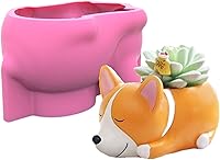 Vista 6 de Moldes de silicona para macetas de plantas, maceta de animales, velas 3D, molde de jabón, velas de bricolaje, molde epoxi, velas hechas a mano