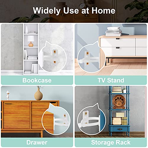 image for CICICO 8 Pcs Furniture Anchors(Baby Proofing), Anti-Tip Baby Furniture