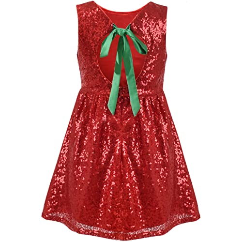 Sunny Fashion Flower Girl Dress Lace Sequin Flare Pink Wedding Party Size 5-122