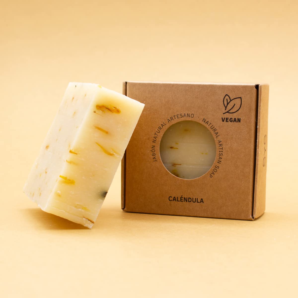 Labnatur Jabón Natural Caléndula Artesanal - Calma y Protege - Con Aceites de Oliva y Coco - Para Piel Sensible o Irritada - Vegano y Sin Aceite de Palma - Fabricado en España - 100 g — view 8