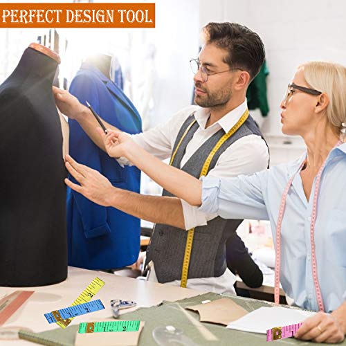 Measuring Tape,Tape Measure For Body 6 Colour Double Scale Measurement Tape For Sewing,Weight Loss Medical Body Measurement Sewing,Tailor 60 Inch/ 150 Cm 6 Pack #TOP1